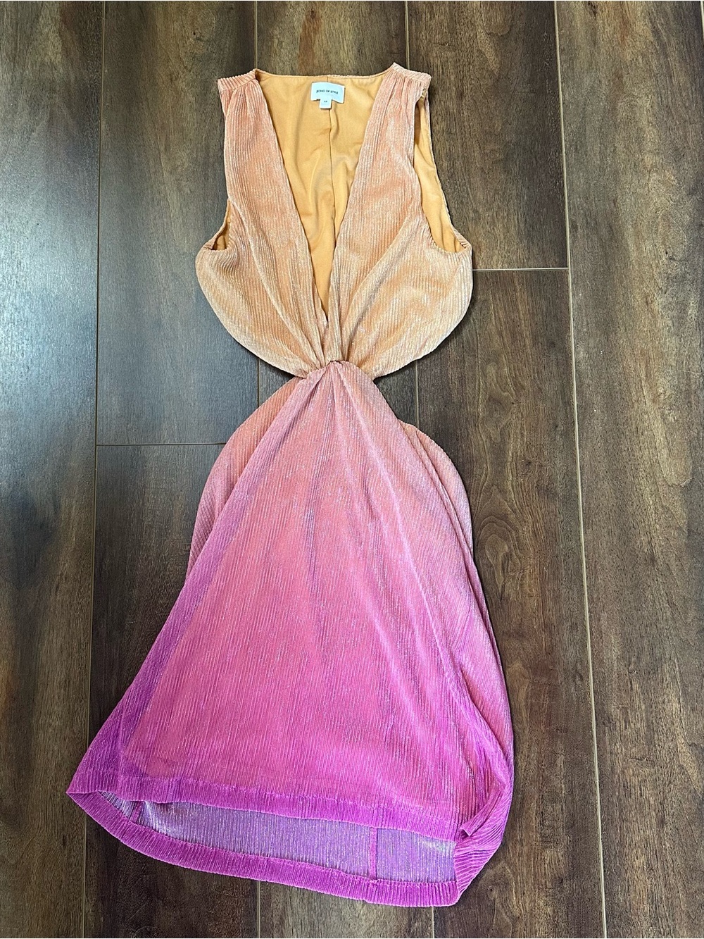 Song of Style Orange to Pink Ombre Mini Dress